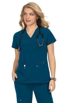 Костюм медичний KOI Next Gen з блузою Hustle and Heart caribbean blue 155401 фото