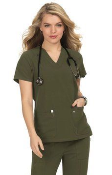 Костюм медичний KOI Next Gen з блузою Hustle and Heart olive green 19181 фото
