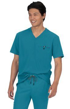 Блуза медична чоловіча koi Next Gen On Call teal 223701 фото